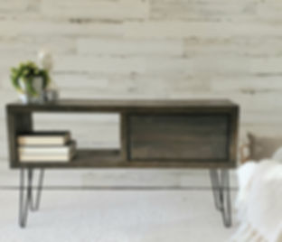 TV Stand with Hairpin Legs with Door