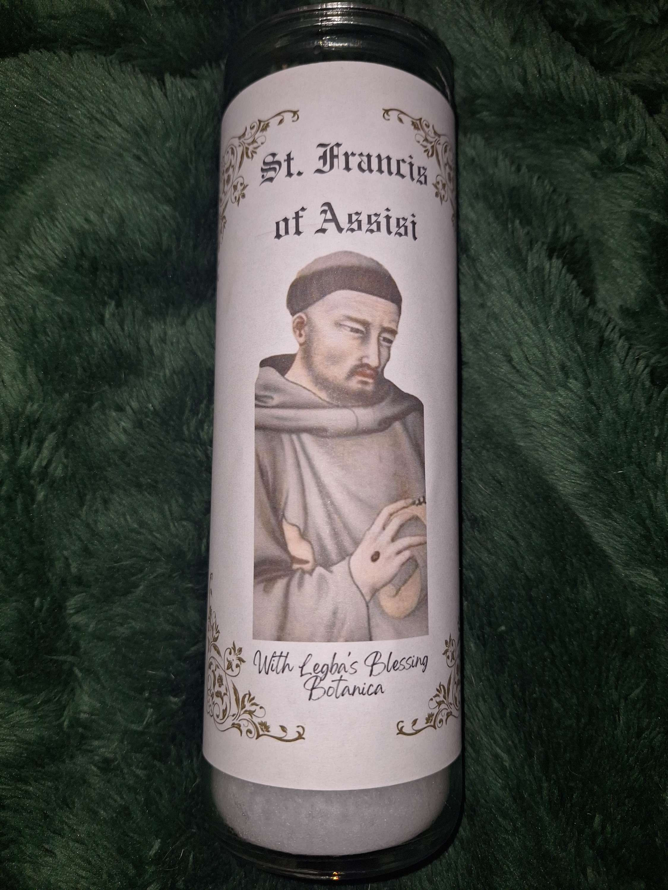 WLBB St. Francis of Assisi candle