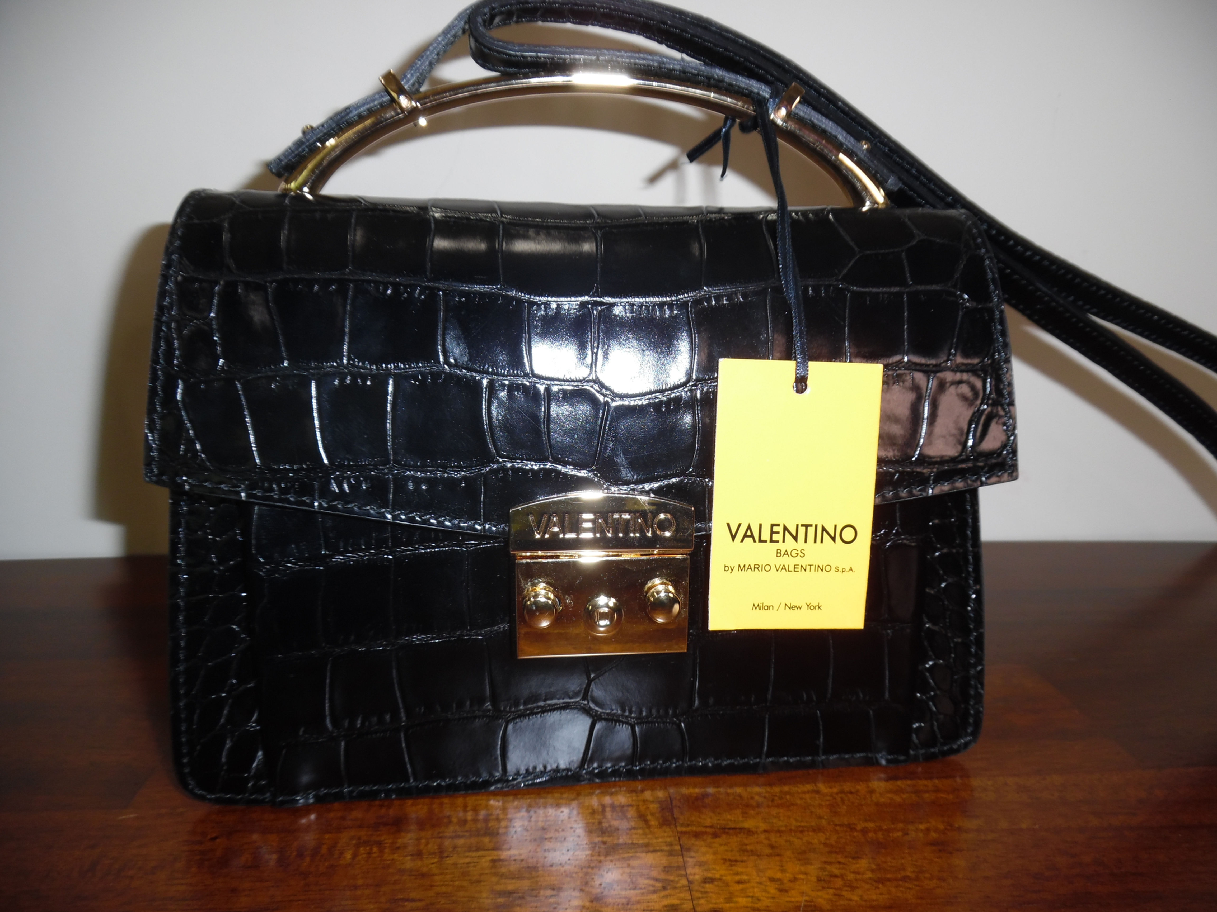 Valentino Croc Shoulder Bag