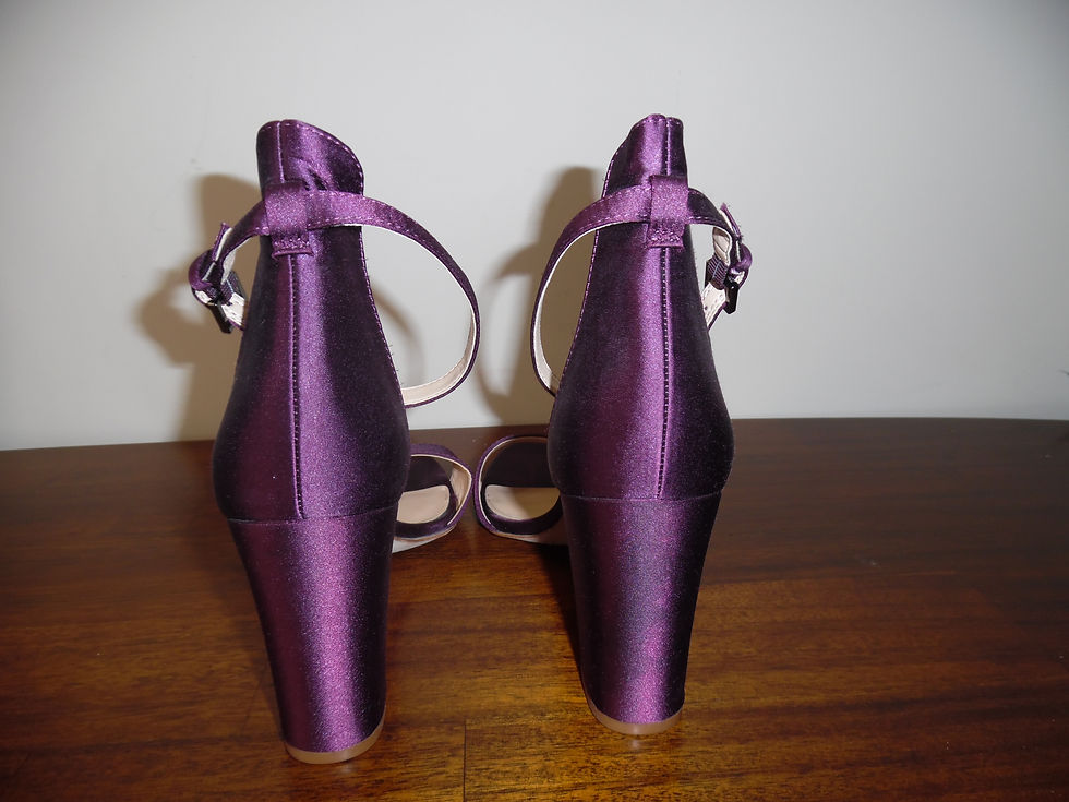 Thumbnail: Vince Camuto Purple Satin Heels