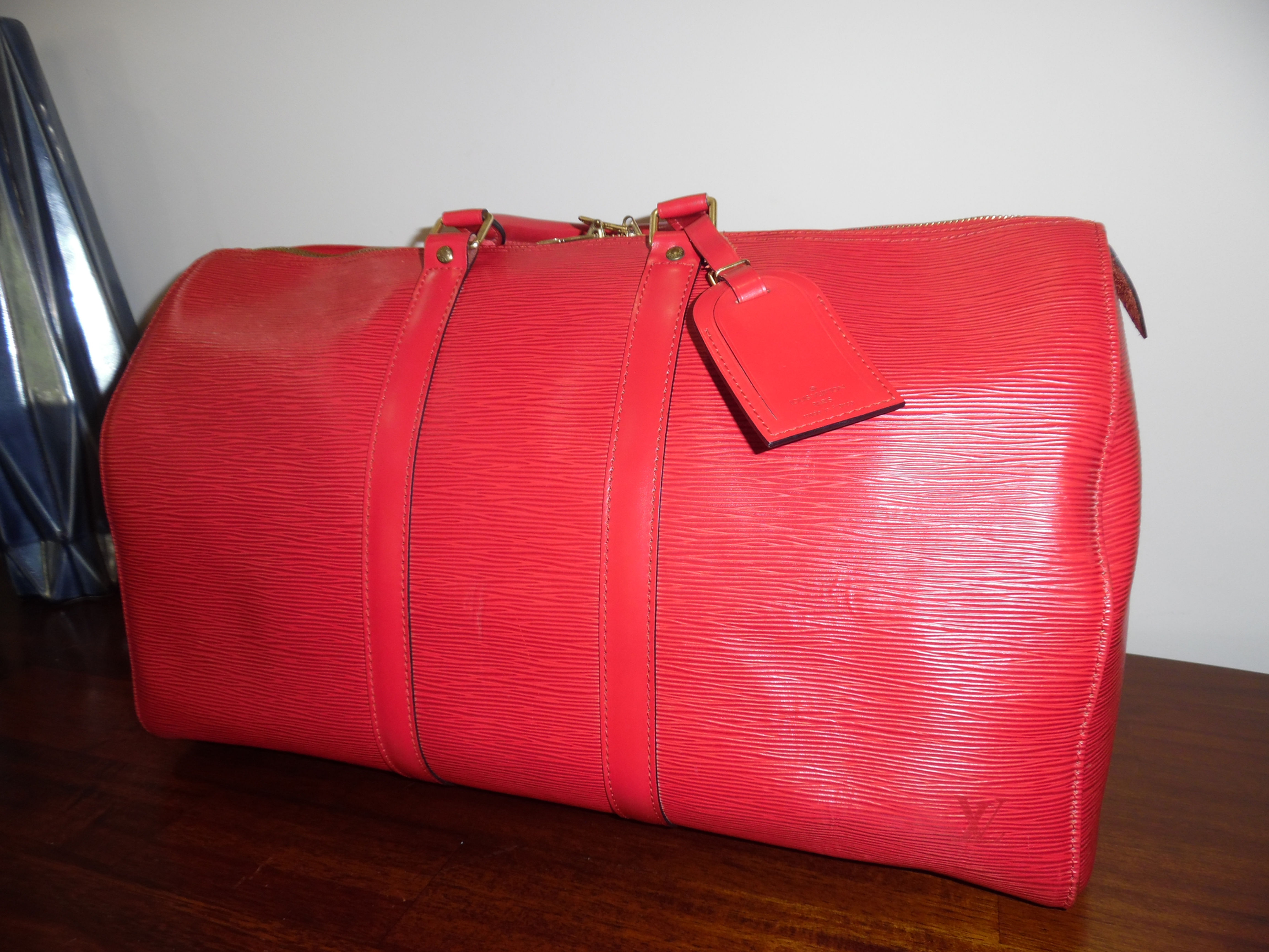 Louis Vuitton Leather Epi Keepall 45