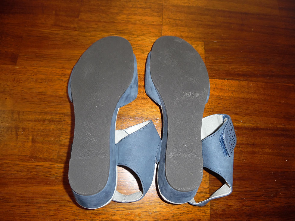 Thumbnail: David Tate Navy Sandals