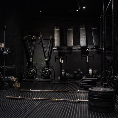Interior of Chalk Gym, Omagh with functional training equipment