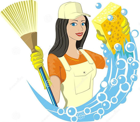 Charwoman stock vector_ Illustration of profession, ballon - 15172056-1.jpg