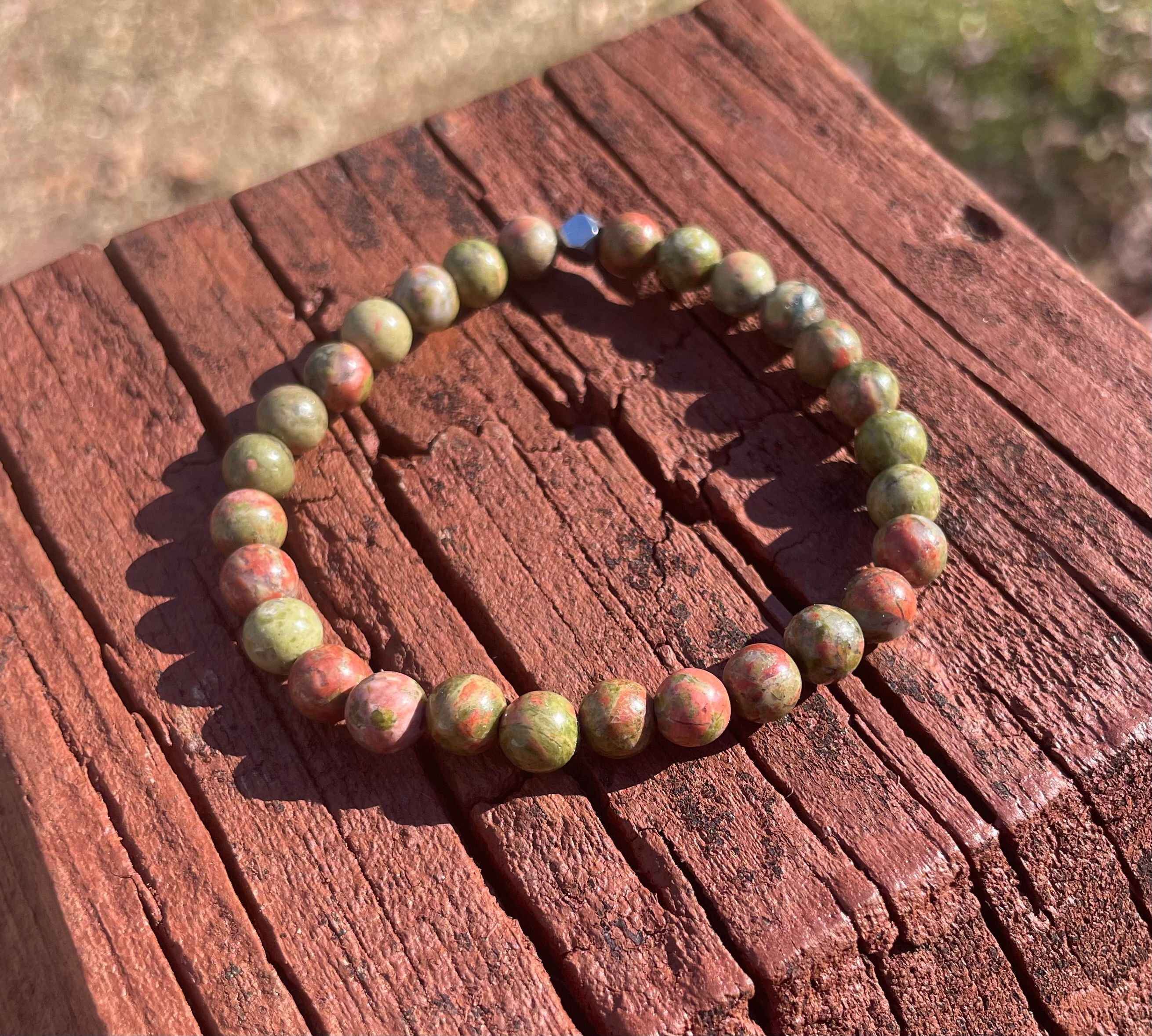 6mm Unakite Bracelet