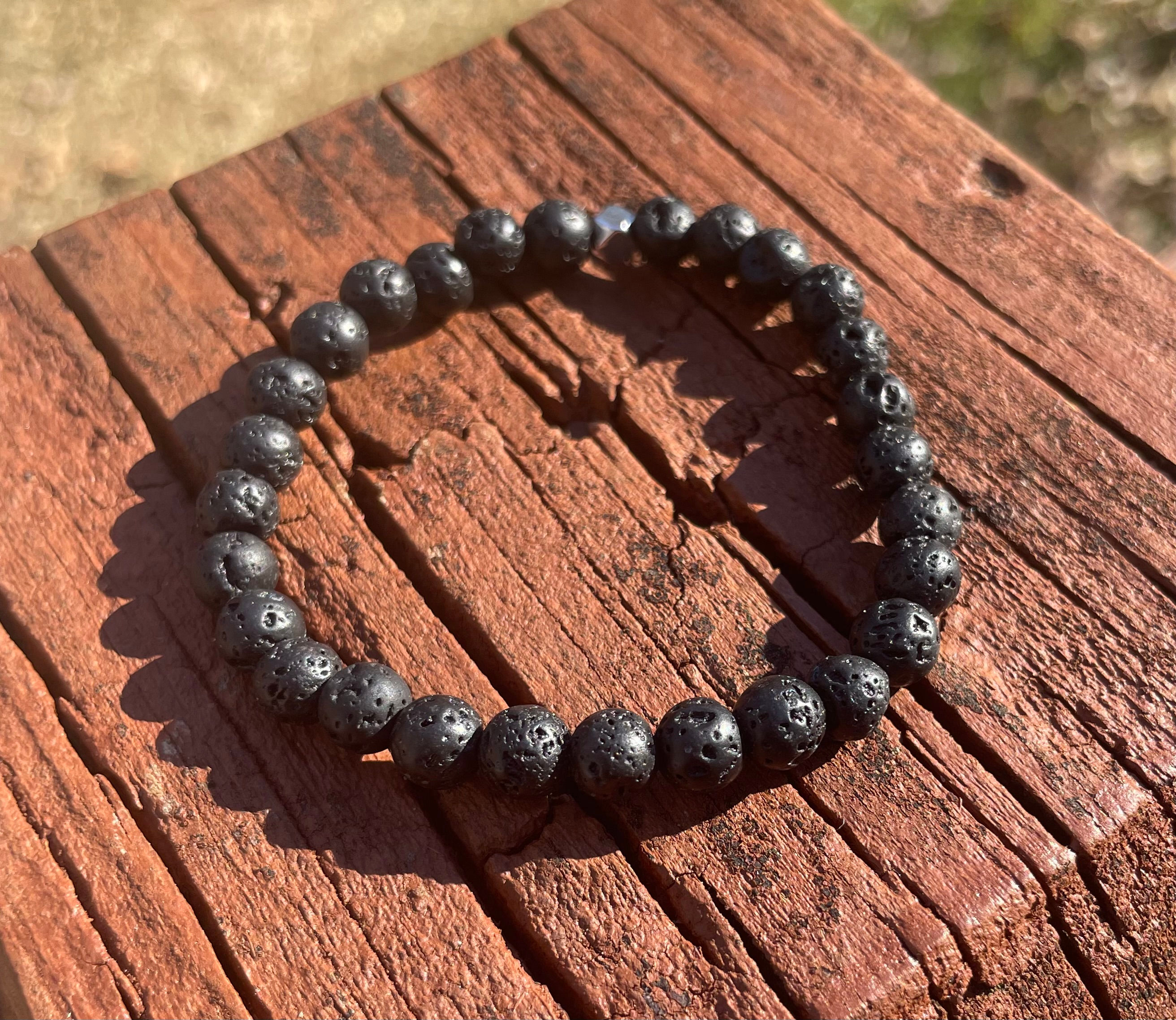 6mm Lava Bracelet