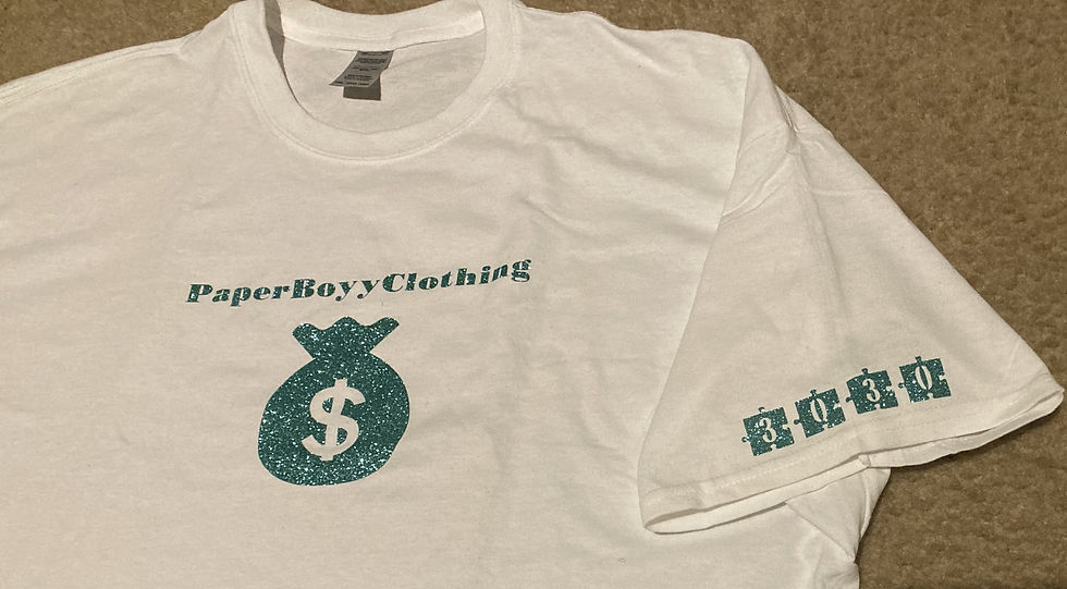 Thumbnail: White T-Shirt (Green Ice Money Design)