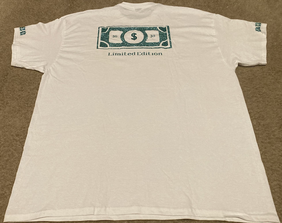 Thumbnail: White T-Shirt (Green Ice Money Design)