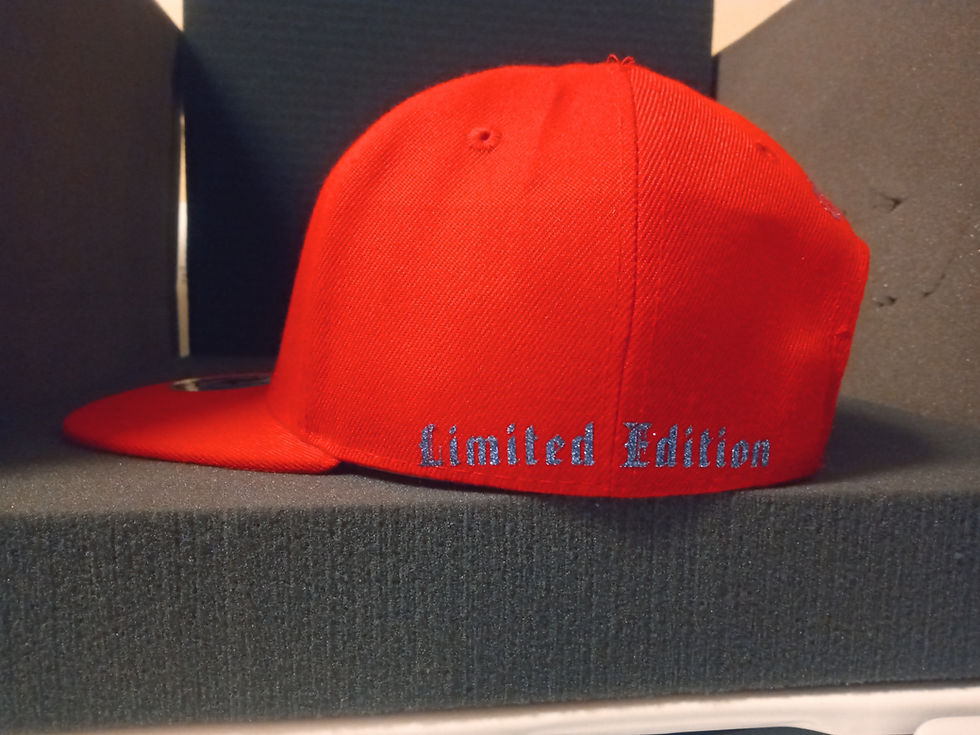 Thumbnail: PBC Hats - Red w/ Black and Blue Ice