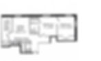 2 Bdrm + Den 2 Bath 750 SF