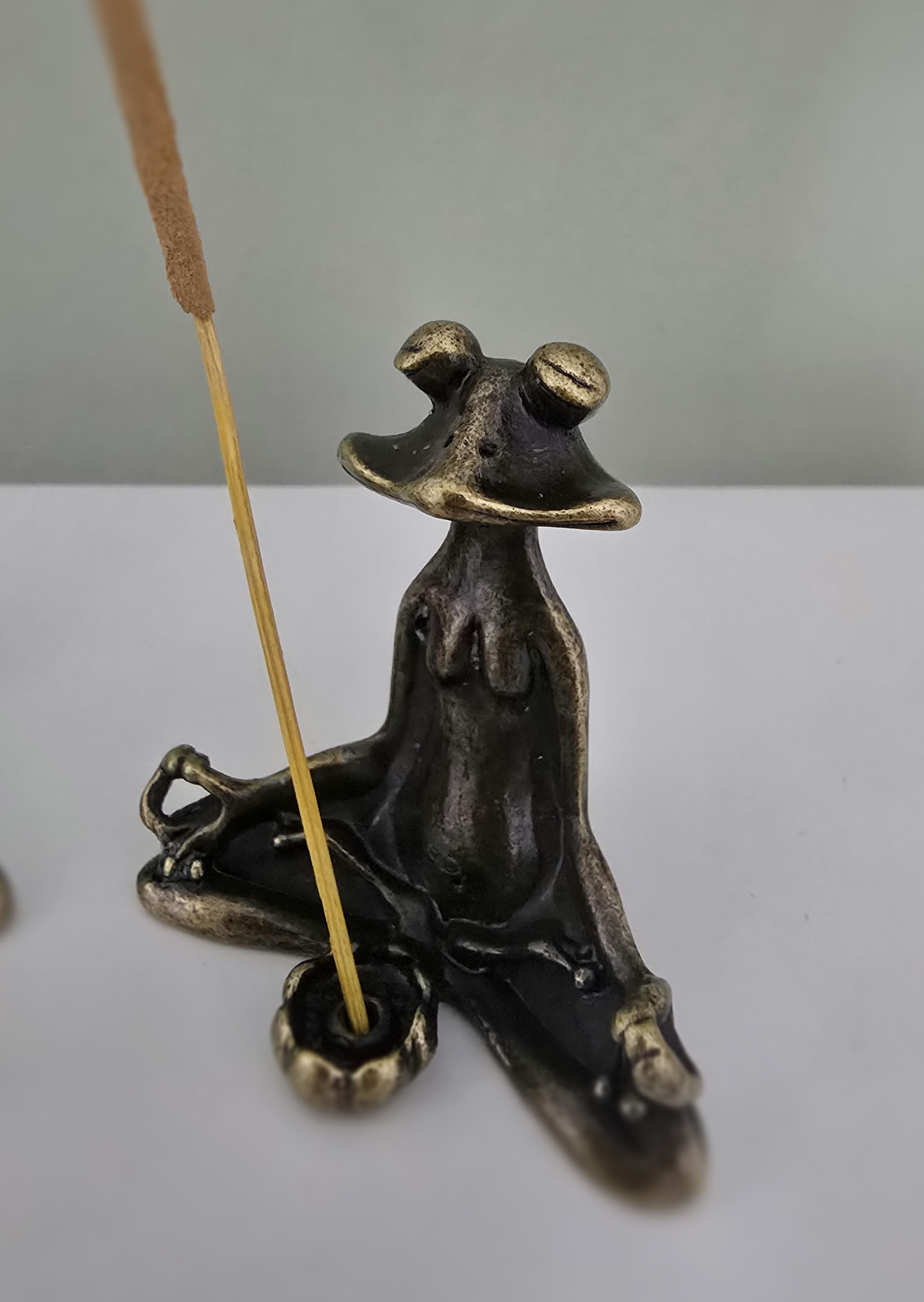 Meditating Frog Incense Holder
