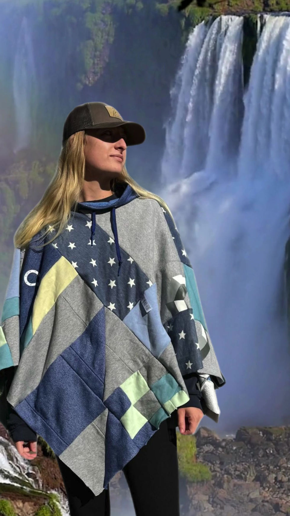 Thumbnail: Shiny Objects x Q'inti Poncho - Blue/Gray