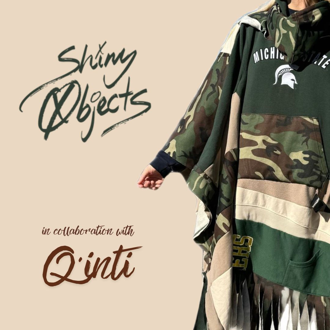 Shiny Objects x Q'inti Poncho - Camo - Large
