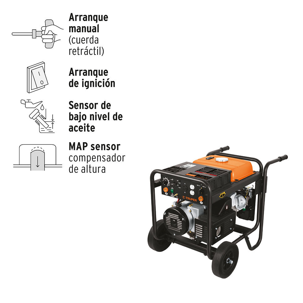 Miniatura: Soldadora a gasolina, 145 Amperes con generador