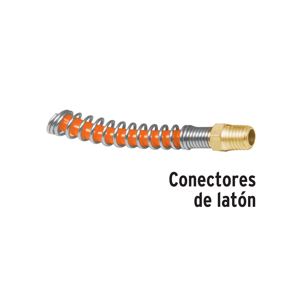 Miniatura: Manguera de 15 m tipo resorte 1/4' para compresor