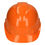 Miniatura: Casco de seguridad ventilado, ajuste de matraca, naranja