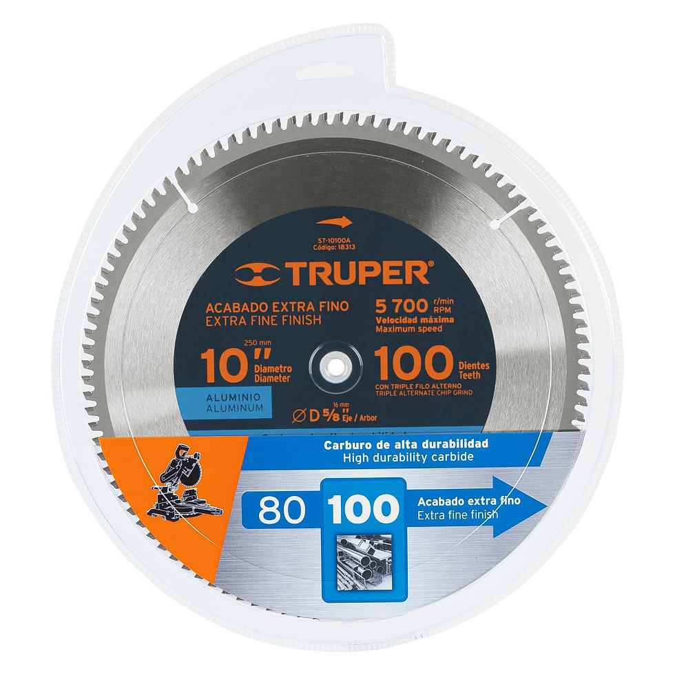 Miniatura: Disco sierra p/aluminio 10', 100 dientes, centro 5/8'