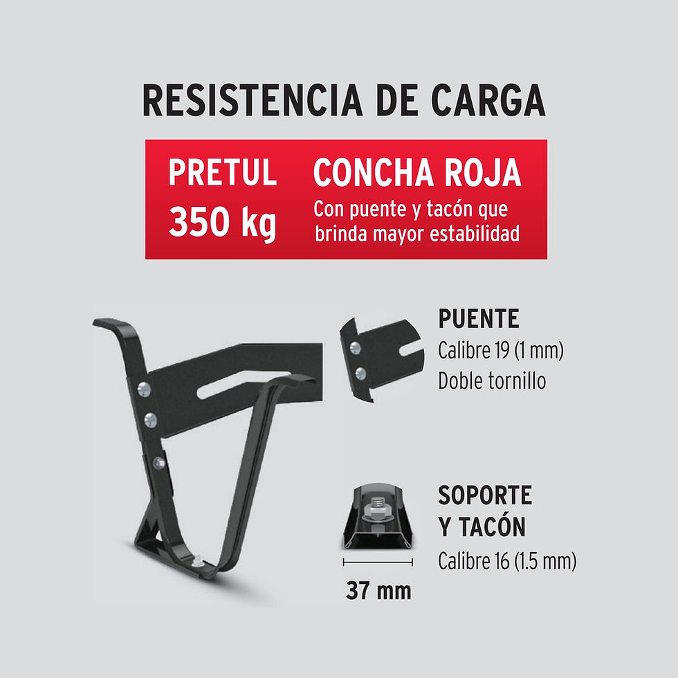 Miniatura: Carretilla 5.5 ft3 roja Neumática, bastidor tubular, Pretul
