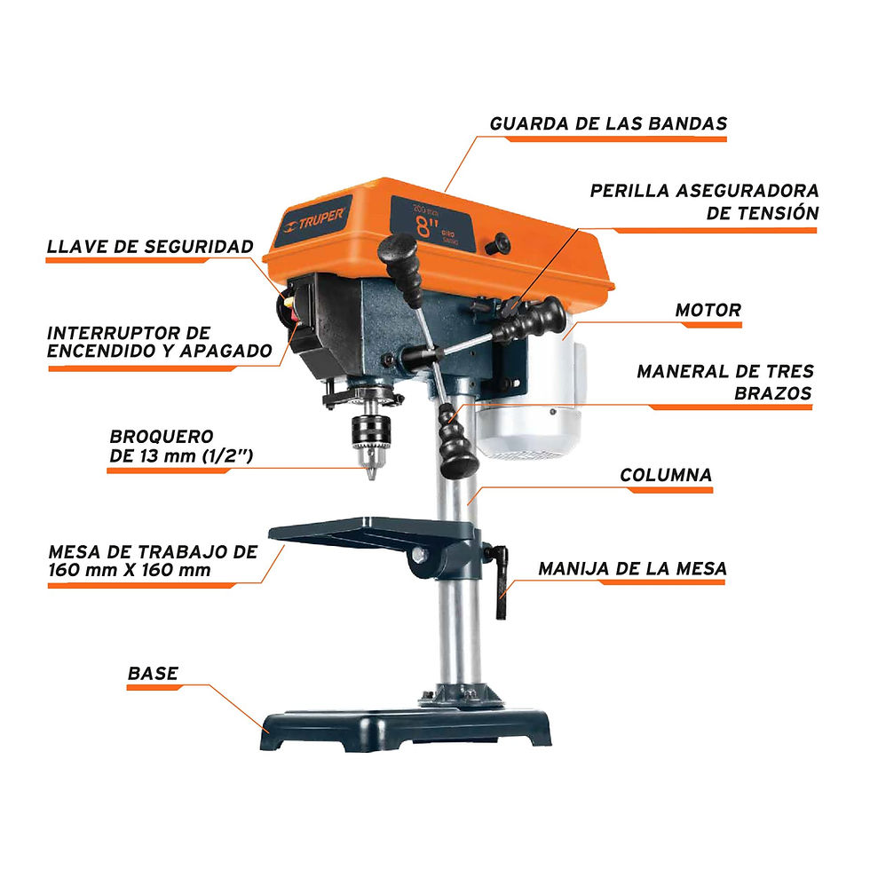 Miniatura: Taladro de piso 1/2 x 8', 1/3 HP