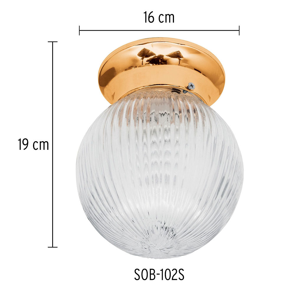 Miniatura: Luminario decorativo latonado, 1X, E26