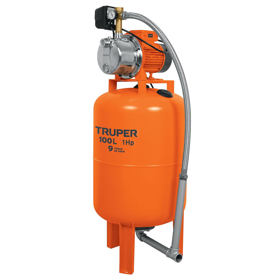 Bomba hidroneumática 1 HP, 100 litros