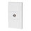 Miniatura: Placa armada 1 toma de TV, 1.5 módulos, Española, blanco