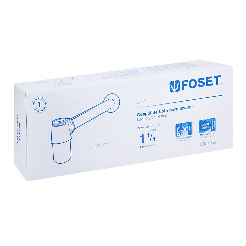 Miniatura: Céspol de bote para lavabo sin contra, cromo, 1-1/4'