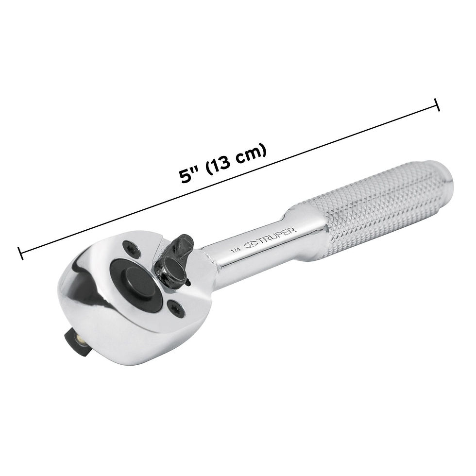 Miniatura: Matraca cuadro 1/4' cabeza de pera de liberación rápida