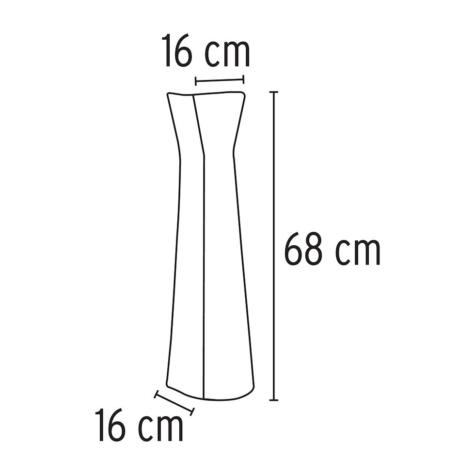 Miniatura: Pedestal cerámico para lavabo, marfil