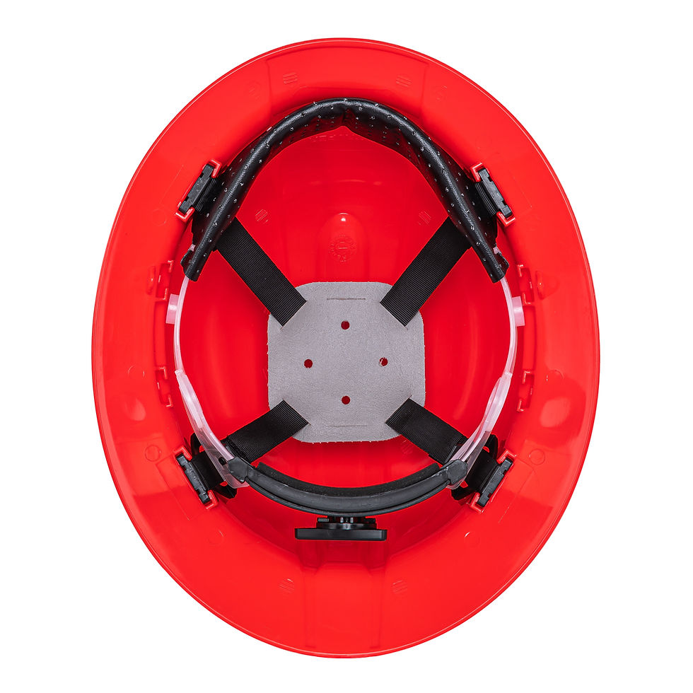 Miniatura: Casco de seguridad ala ancha, rojo, Truper