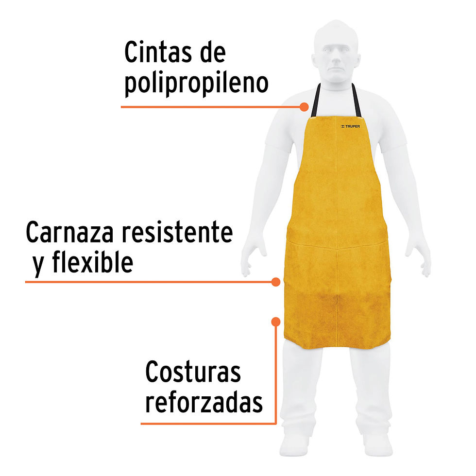 Miniatura: Protección para soldar, peto de carnaza, Truper
