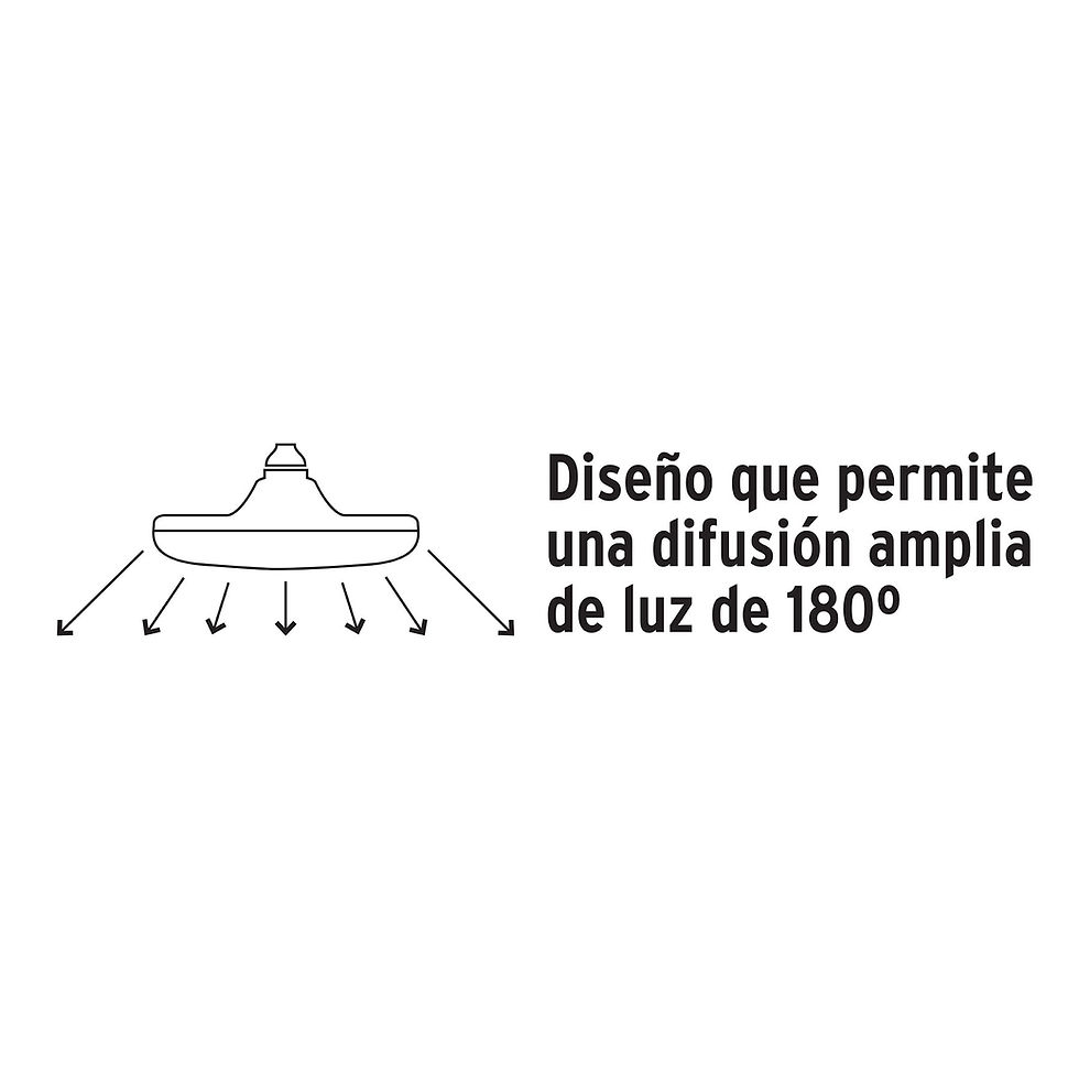 Miniatura: Lámpara de LED tipo OVNI 18W, luz cálida