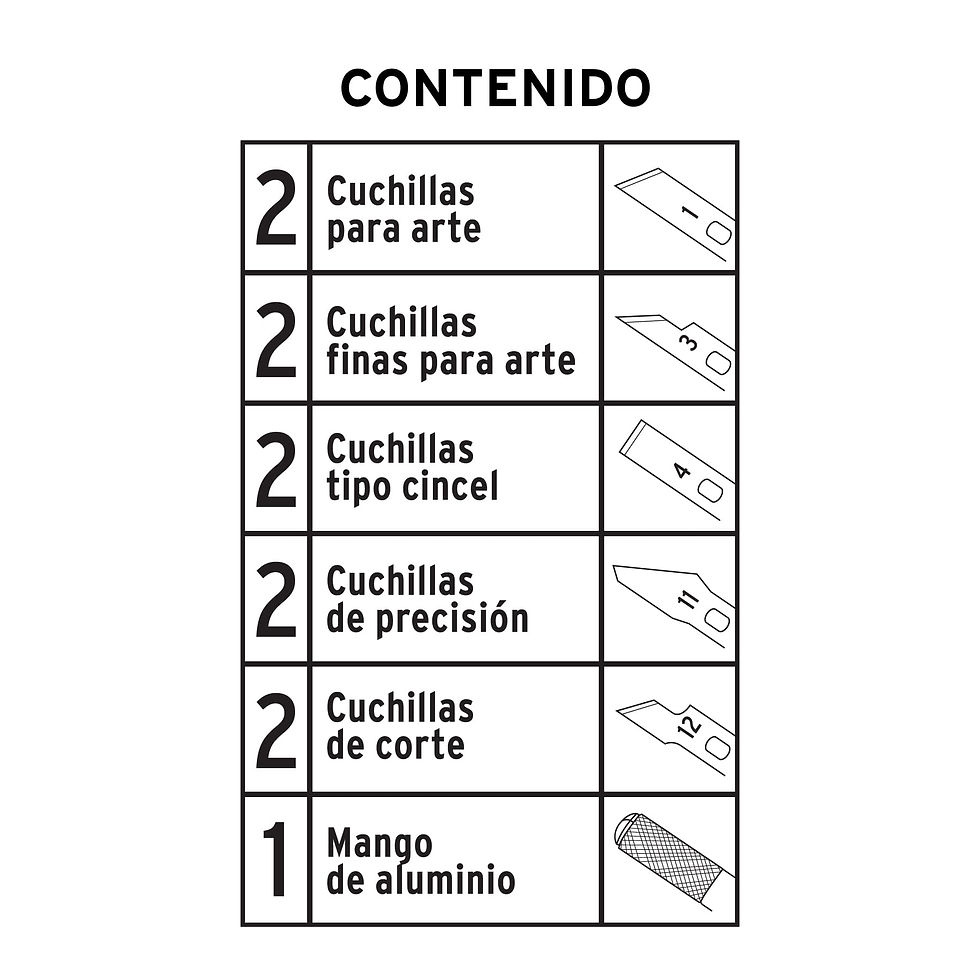 Miniatura: Juego de exactos Hobby con 11 piezas en estuche, Truper