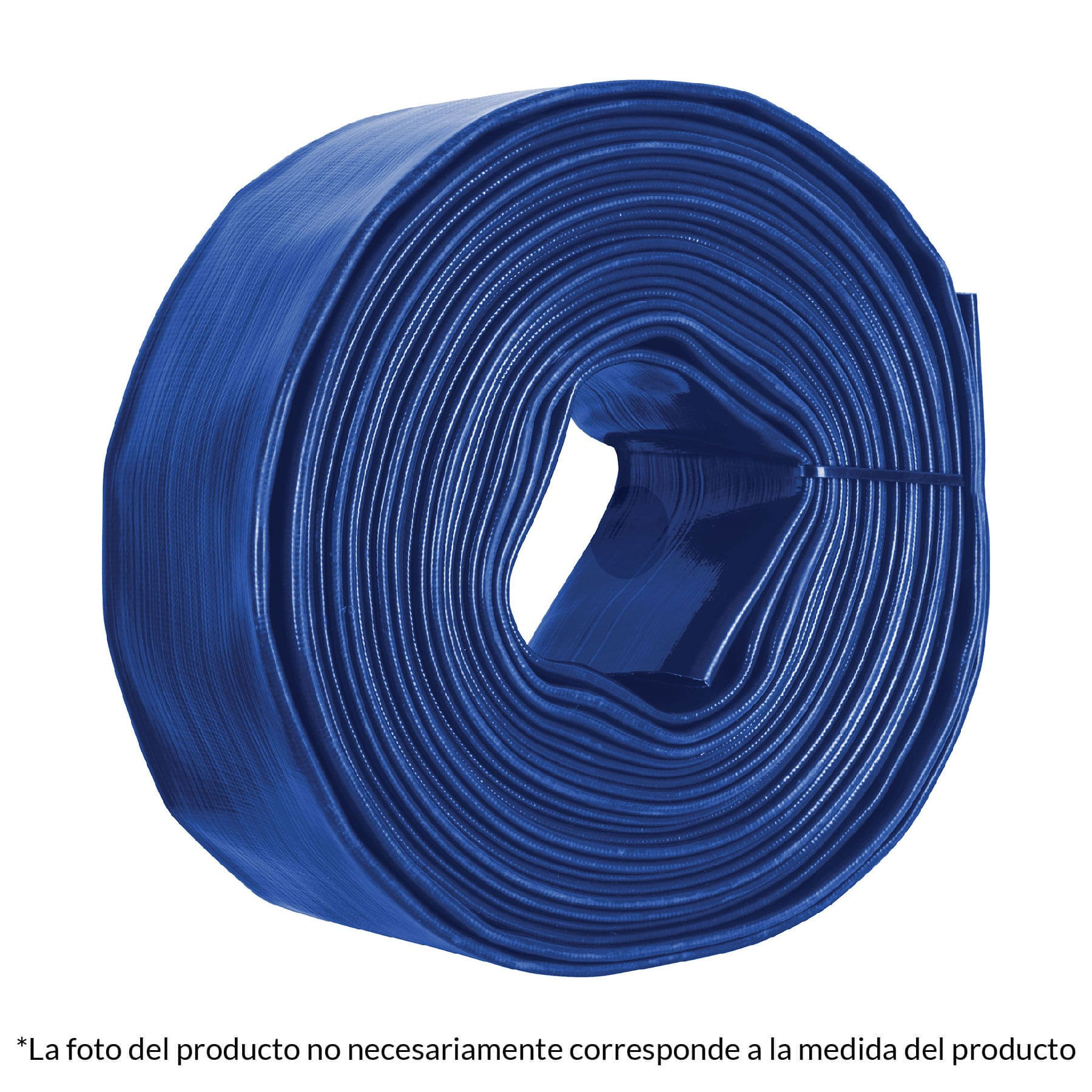 Rollo de manguera plana de 3' x 50m de descarga p/motobomba