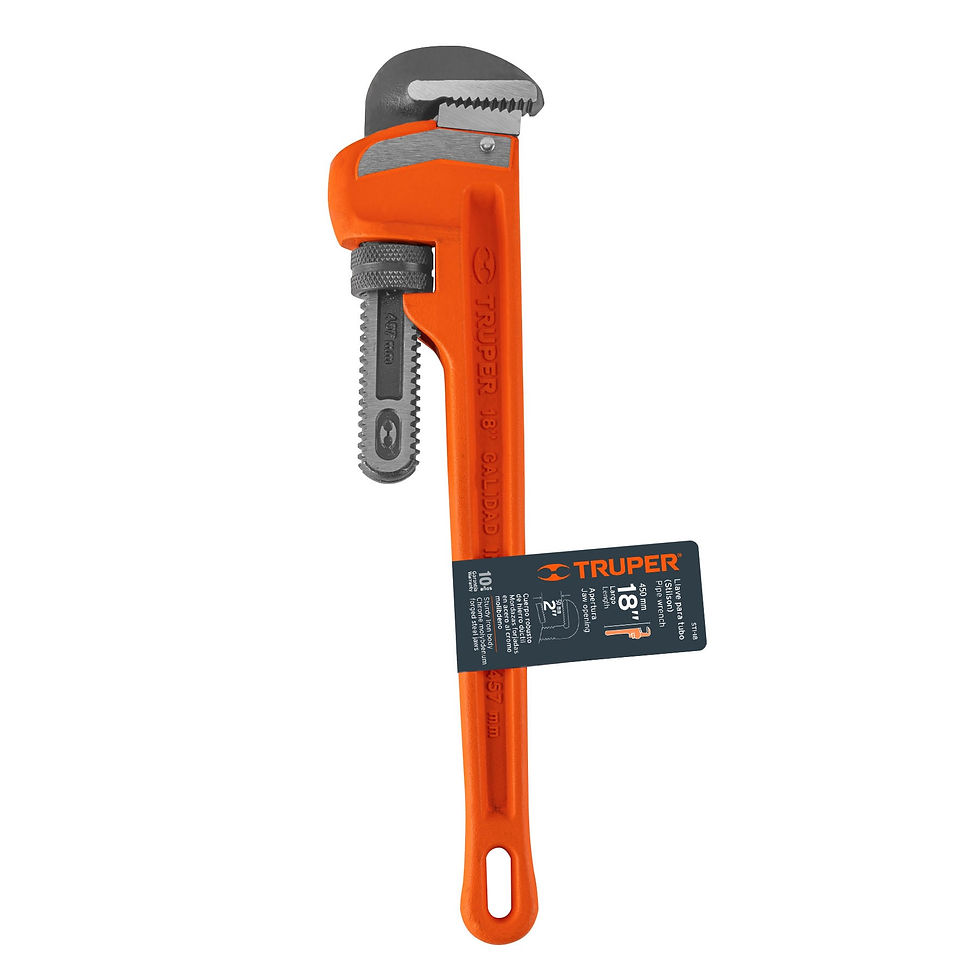 Miniatura: Llave stilson 18' cuerpo robusto de hierro dúctil, Truper