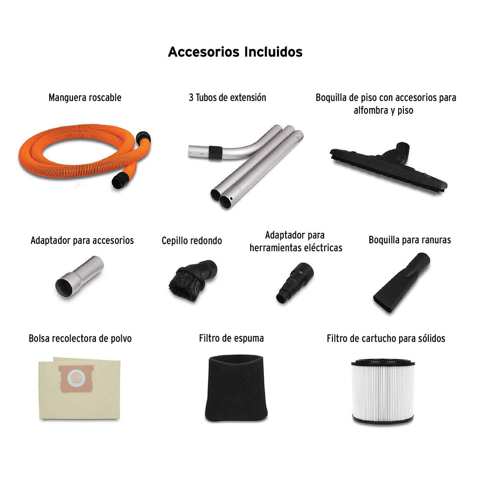 Miniatura: Aspiradora acero inoxidable, 8 galones