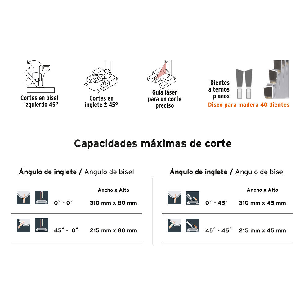 Miniatura: Sierra de inglete telescópica compuesta, 10'