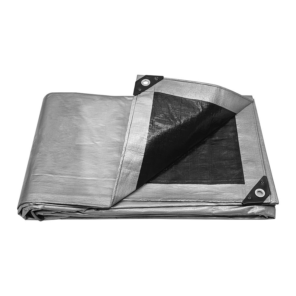 Lona gris reforzada 4 x 4 m, Truper