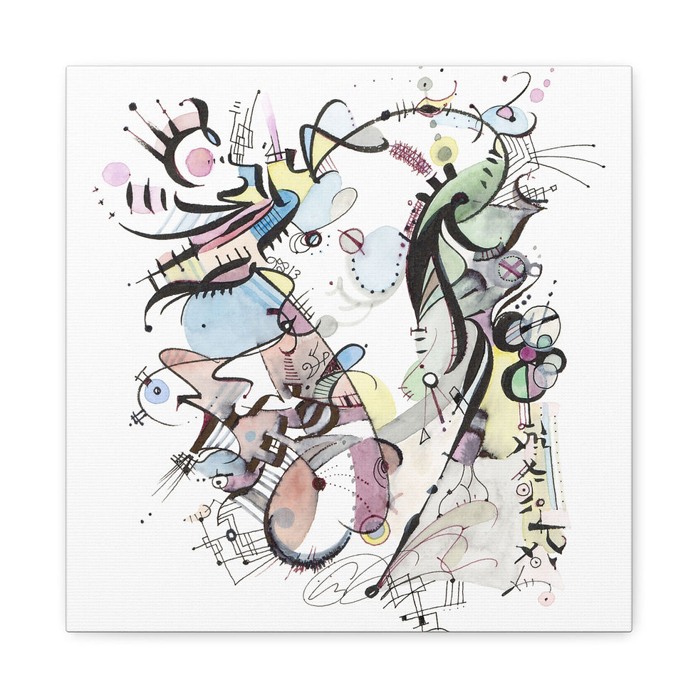 Thumbnail: Squidoo : Contemporary Abstract Art Canvas Reproduction