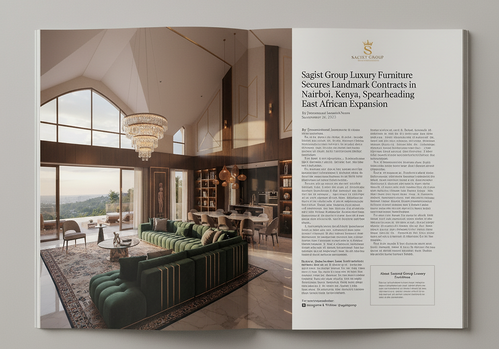 Sagist Group Luxury Furniture Secures Landmark Contracts in Nairobi, Kenya, Spearheading East African Expansion
Sagist Group Luxury Furniture, a globally recognized leader in bespoke luxury interiors and high-end furnishings, is proud to announce the signing of a series of pivotal contracts for the comprehensive, turnkey furnishing and interior fit-out of several ultra-luxury villas in Nairobi, Kenya. This landmark achievement solidifies the company's growing presence in the East African market and marks a significant milestone in its strategic international expansion.
The contracts, signed today in Istanbul, will see Sagist Group Luxury Furniture deliver A-to-Z solutions, encompassing all aspects of interior design, furniture production, and fine construction work for these exclusive properties. This includes everything from custom-crafted seating and intricate woodwork to opulent lighting, bespoke cabinetry, and decorative architectural elements, tiles, doors, windows, pools, solar systems etc… The projects will be a showcase of Sagist Group’s signature blend of sophisticated design, unparalleled craftsmanship, and the use of the finest materials sourced from around the globe.
Sagist Group has long been synonymous with excellence, bringing to life spaces that are not just furnished, but artfully curated. The company’s unique approach combines traditional artistry with modern innovation, ensuring that each piece is not only beautiful but also a timeless work of functional art. Clients, including the discerning owners of these new Nairobi villas, trust Sagist Group to transform their visions into reality, creating environments that reflect their personal style and status. The firm’s comprehensive service model, from initial consultation and design to production, logistics, and installation, guarantees a seamless and stress-free experience for a truly elite clientele.
"We are incredibly excited about these new projects in Nairobi," said a spokesperson for Sagist Group. "Kenya is a dynamic and rapidly growing market with a burgeoning demand for high-end, luxury goods and services. These contracts are a testament to the trust our clients place in our ability to deliver projects of exceptional quality on a grand scale. It's a clear signal that our meticulous approach to design and our dedication to superior craftsmanship are resonating with a global audience."
In light of this success and the accelerated development of its market footprint, Sagist Group is now actively conducting preliminary research for the establishment of a dedicated luxury showroom and a new corporate office in Nairobi. This move underscores the company's commitment to building a long-term presence in the region and providing an accessible hub for clients, designers, and partners. The new facility would serve as a vital resource for showcasing Sagist Group’s latest collections and offering personalized design consultations, further cementing its position as a market leader.
This strategic push into Kenya is the culmination of extensive market research and business development efforts that have also identified Sudan as a key growth area. The company has intensified its exploration of opportunities in both Kenya and Sudan, recognizing the immense potential for luxury goods and services in these vibrant economies. Sagist Group's long-term strategy is focused on building a robust regional structure to support its growing client base and solidify its brand in East Africa.
The completion of these projects is expected to set a new benchmark for luxury interiors in the region, showcasing the exceptional quality, innovative design, and meticulous attention to detail that are hallmarks of the Sagist Group brand. The company remains committed to expanding its global footprint and continues to seek out new opportunities to bring its unique brand of luxury to clients around the world.
For more information about Sagist Group Luxury Furniture and its projects, please visit www.hotelmobilya.com or follow instagram & youtube channel www.instagram.com/sagistgroup, youtube.com/@sagistgroup
About Sagist Group Luxury Furniture:
Sagist Group is a world-renowned firm specializing in the design, production, and installation of bespoke luxury furniture and high-end interior solutions. With a commitment to unparalleled craftsmanship, innovative design, and exclusive materials, Sagist Group creates unique and opulent spaces for a discerning global clientele. From private residences and villas to yachts and hotels, the company’s portfolio is a testament to its dedication to excellence and its position as a leader in the luxury interiors market.