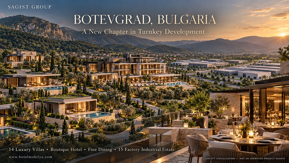SAGIST GROUP Announces Major Turnkey Development Agreement in Botevgrad, Bulgaria
