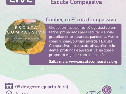 LIVE SOBRE PSICOTERAPIA E MEDITAÇÃO