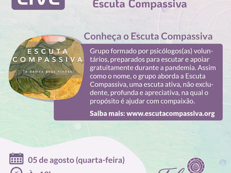 LIVE SOBRE PSICOTERAPIA E MEDITAÇÃO