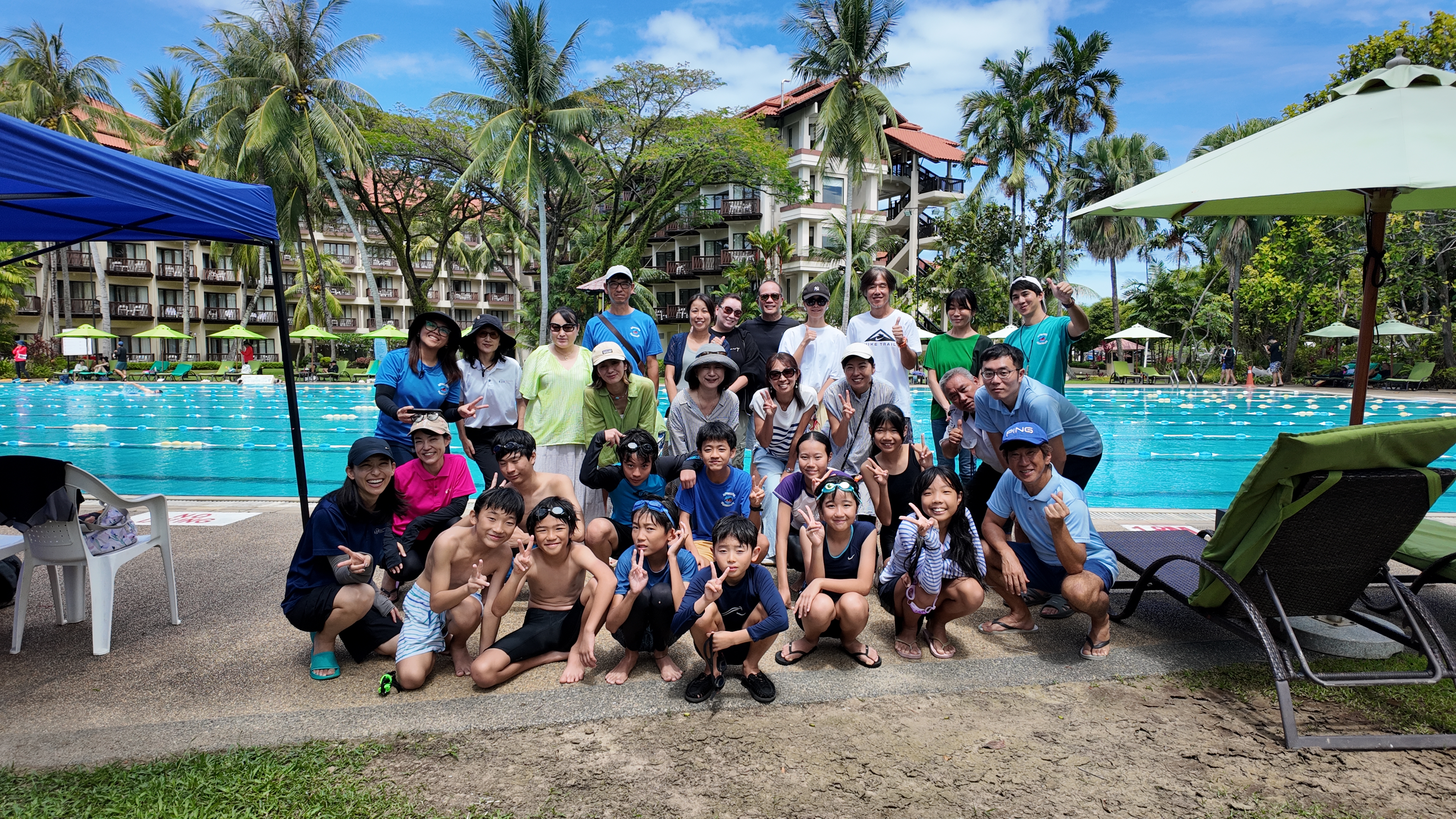 一つになった水泳記録会