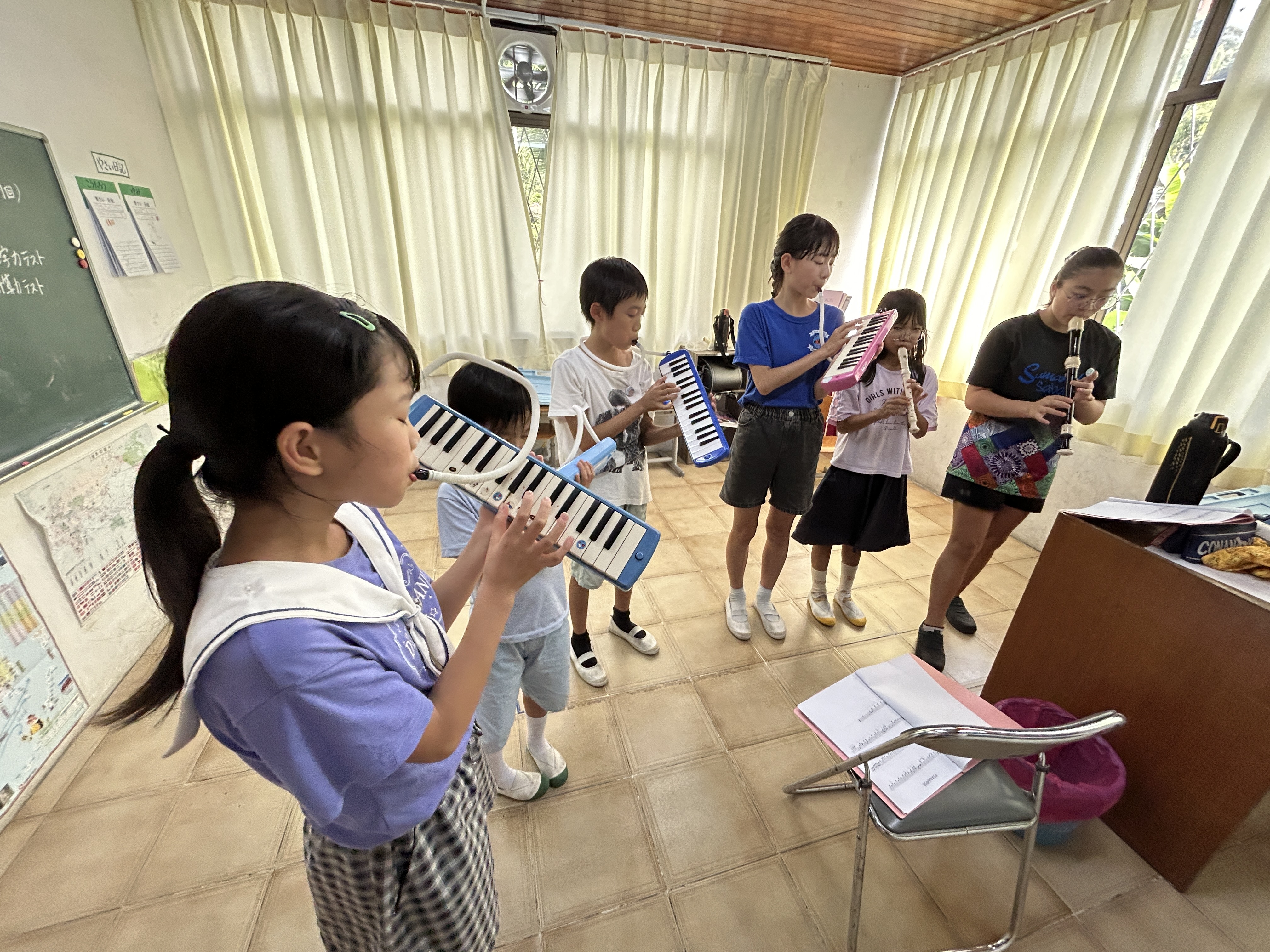今日は音楽発表に向けた全校練習を行いました！