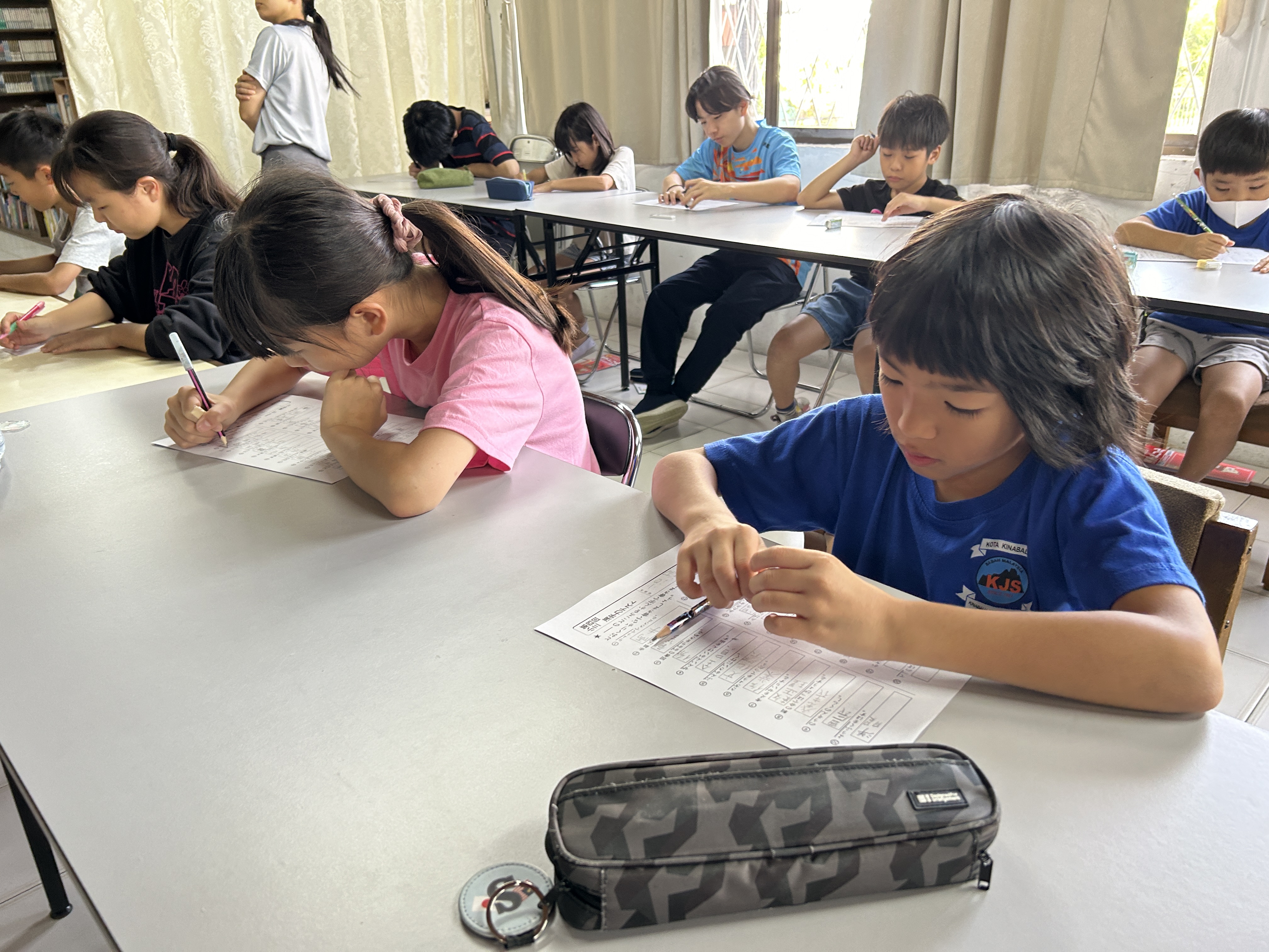 ２学期最初の漢字力テストを行いました。