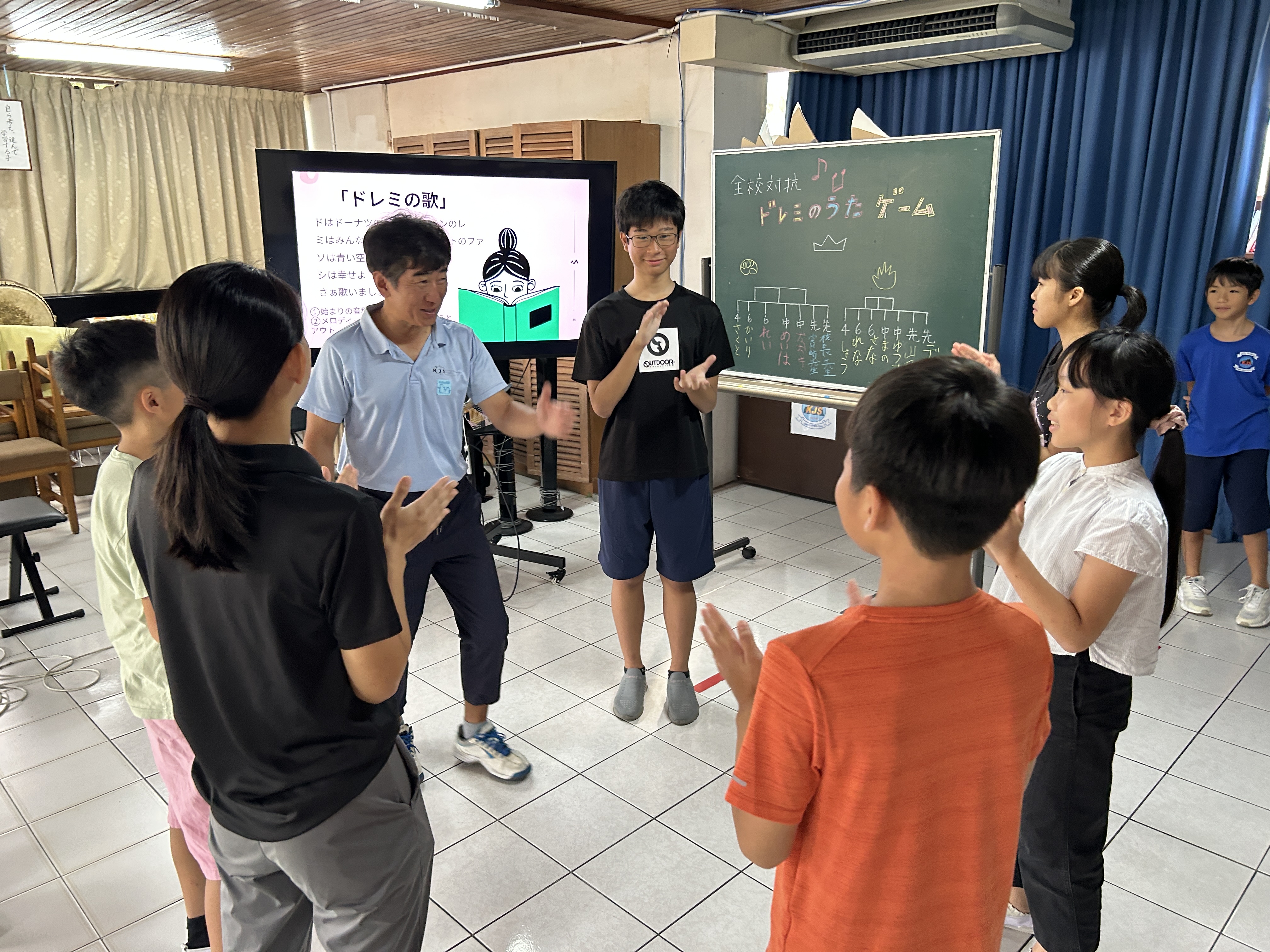 音楽朝会『ドレミのうたゲーム♬』