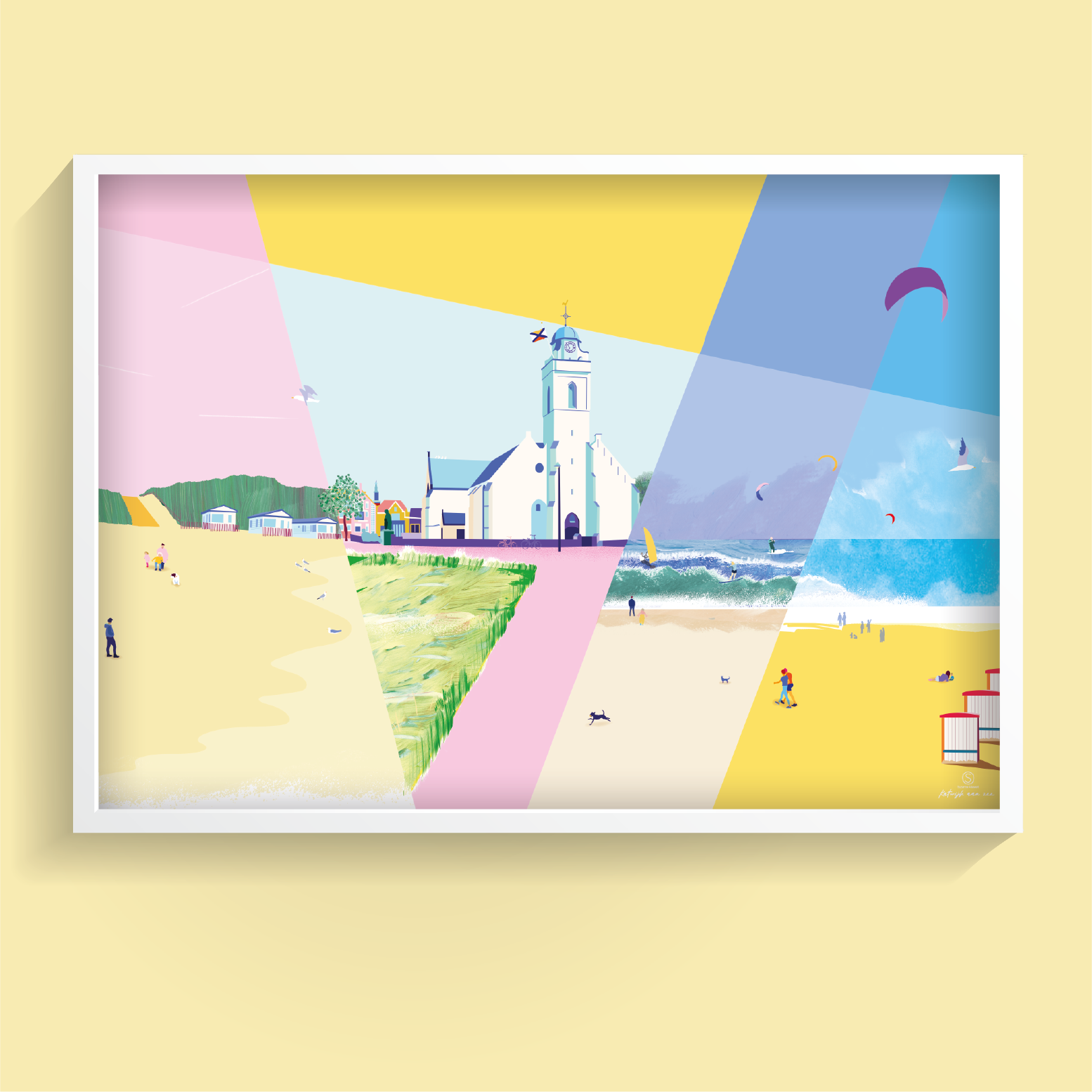 Beachscape of Katwijk