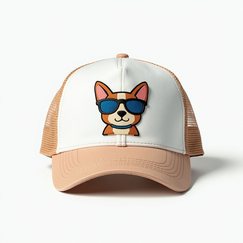 Whimsical Animal Crew Cap