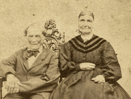 Portrait of Benjamin and Genevieve Gervais, circa 1872